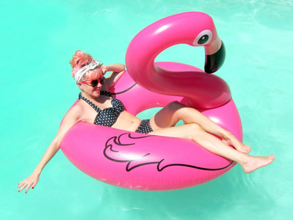 Flamingo Pool Float Swimming Laps - 120cm