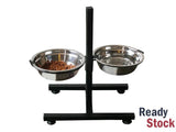 Pet Feeder Dual Dog Feeder 2 Bowls