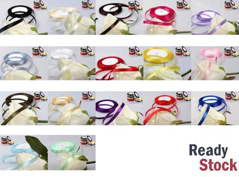 Satin Ribbon, 4 Party & Wedding, 15 Mixed colors