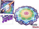Mandala Beach Sheet Mat Lotus Shape - 150cm