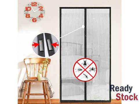 Magnetic Fly Screen Mesh Door Curtain, 100 x 210cm