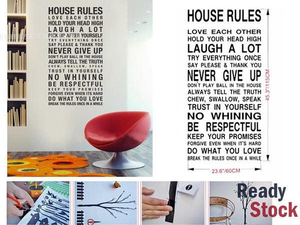 Wall Decals House Rules