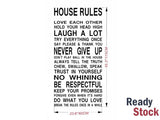 Wall Decals House Rules