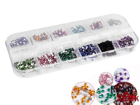 3000PCS Rhinestones in Storage Box for Nail Art