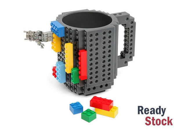 Build-On Brick Mug Coffee Cup GREAT GIFT, 350ML
