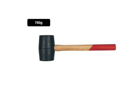 780g Rubbber Hammer Mallet With Wood Handle Woodworking