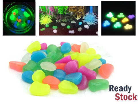 Solar Garden Stones GLOW IN DARK 100pcs