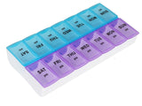 14 Grids Weekly Pill Storage Box - AM/PM, NEW