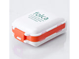 Folding Pill Storage Box Medicine Organizer White