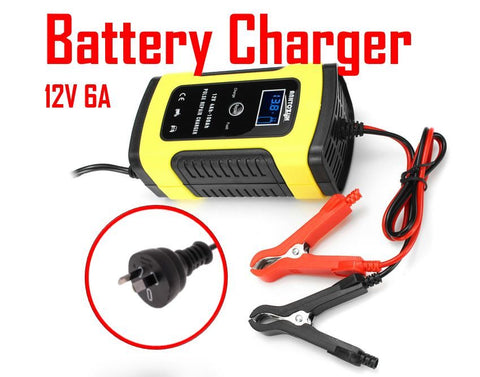 12V 6A Pulse LCD Battery Smart Charger