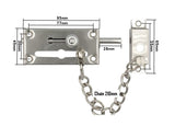 Dual Door Lock Safety Chain Security Shaft Home Door Security Door Latch