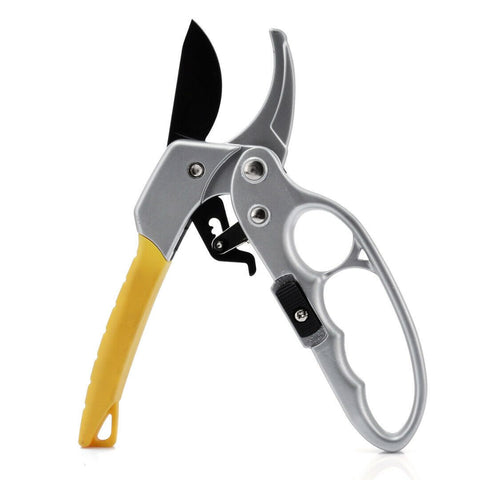 8" Pruner 3 Stage Ratchet Secateurs Pruning Shears Cutter Lopper Heavy Duty