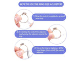 4pcs Ring Rubber Size Adjuster Invisible Ring Guard
