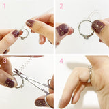 4pcs Ring Rubber Size Adjuster Invisible Ring Guard