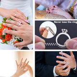 4pcs Ring Rubber Size Adjuster Invisible Ring Guard