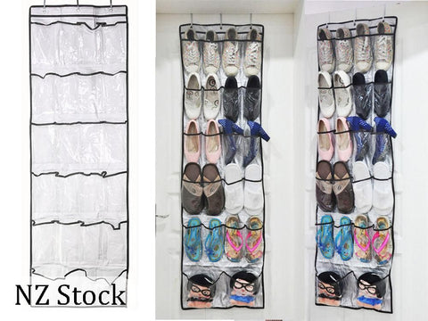 Door Hanging Shoe Organiser Storage Rack - 22 Pockets