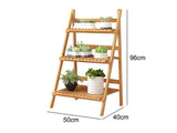 Flower Display Ladder Shelf Plant Flower Stand