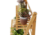 Flower Display Ladder Shelf Plant Flower Stand
