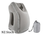 Inflatable Travel Pillow - Grey