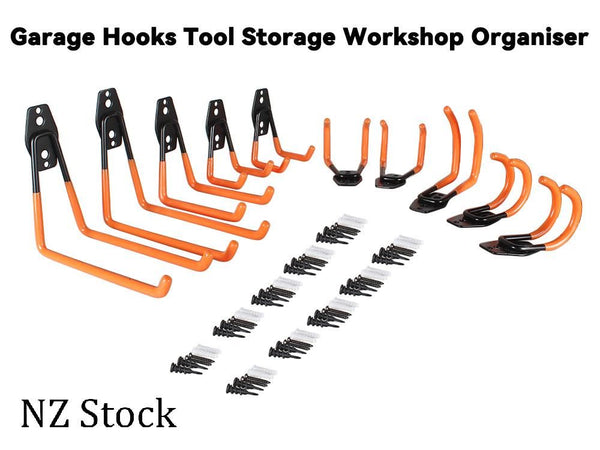 Wall Mount Garage Hooks Tool Storage Organiser