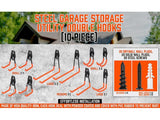 Wall Mount Garage Hooks Tool Storage Organiser