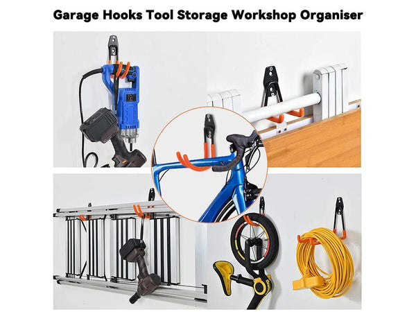 Wall Mount Garage Hooks Tool Storage Organiser