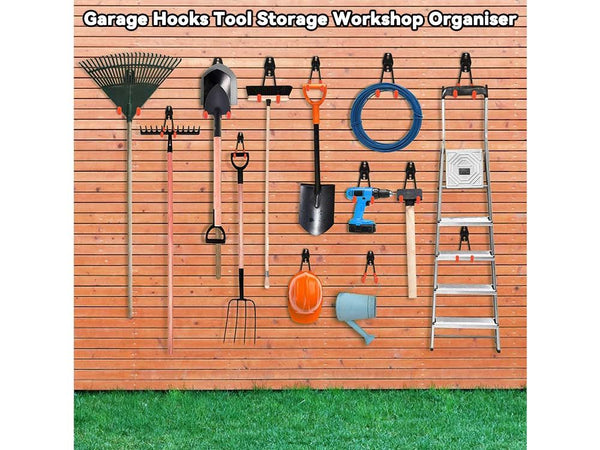 Wall Mount Garage Hooks Tool Storage Organiser