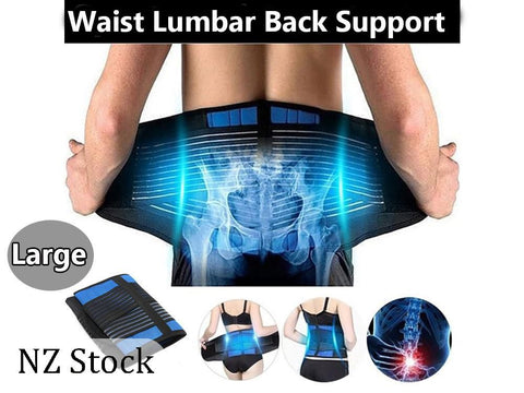 Adjustable Waist Lumbar Back Support Belt - Large