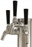 Triple Faucet Stainless Draft Beer Tower Beer Keg Fridge Dispenser 3 tap