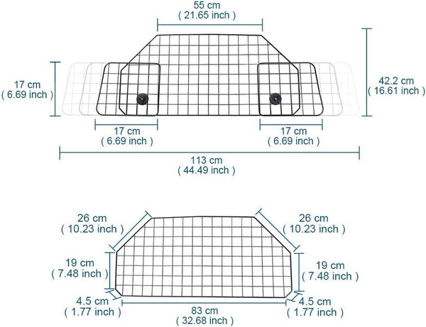 Pet Barrier for Car Pet Dog Barrier Safety Fence