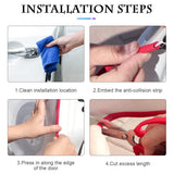 Car Door Edge Guards No Glue Built-in Steel Disc Edge Protector (A02)
