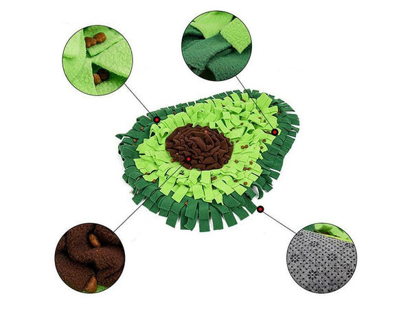 Dog Snuffle Mat Slow Feeding Mat Dog Nose Work Smell Training Blanket - Large