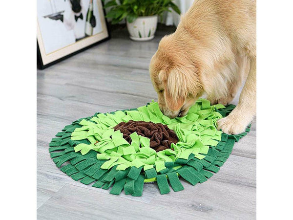 Dog Snuffle Mat Slow Feeding Mat Dog Nose Work Smell Training Blanket - Large