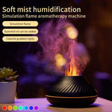 Flame Aroma Diffuser, 130ml USB Colorful Air Aroma Diffuser