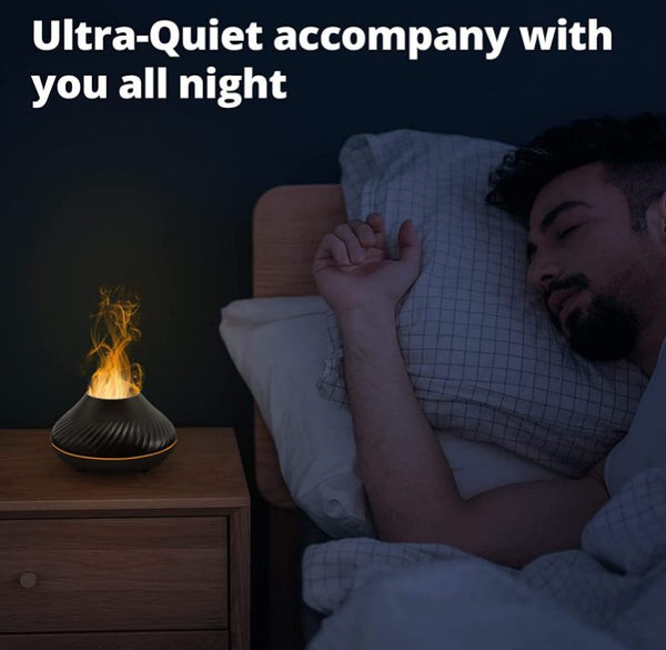 Flame Aroma Diffuser, 130ml USB Colorful Air Aroma Diffuser