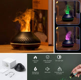 Flame Aroma Diffuser, 130ml USB Colorful Air Aroma Diffuser