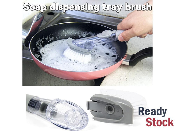 Dishwashing Brush Auto Soap Dispensing Kitchen Brush