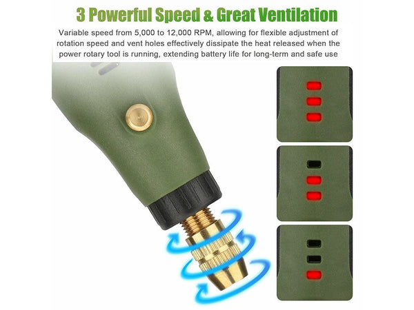 USB Rechargeable Cordless Rotary Tool Set