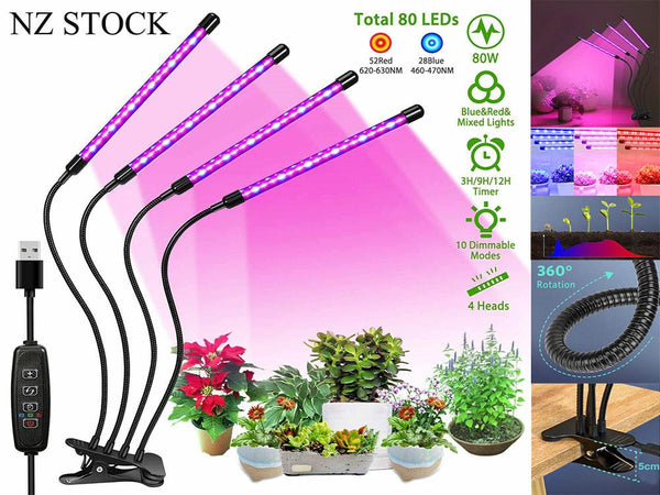 LED Plant Grow Lights - Adjustable