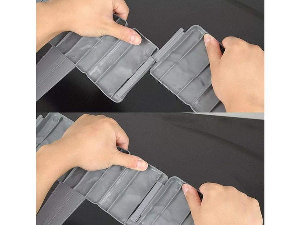 10Pcs Garden Edging Plastic Fence Stone Effect Lawn Yard Flower Plant Border