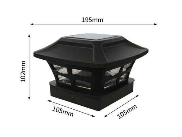 NEW Solar Fence Landscape Post Light - New