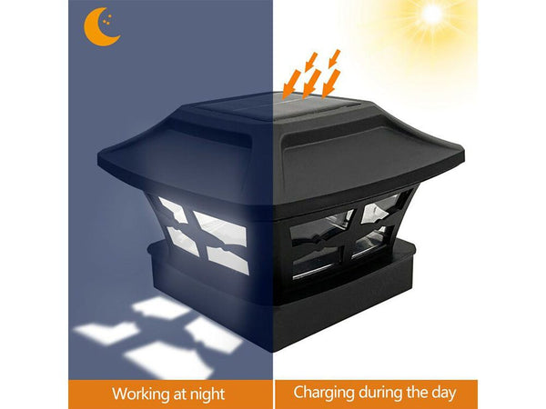 NEW Solar Fence Landscape Post Light - New
