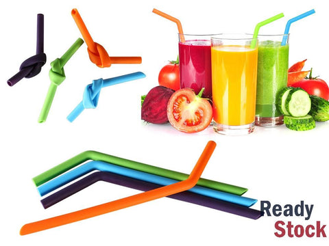 4pcs Drinking Straws Reusable