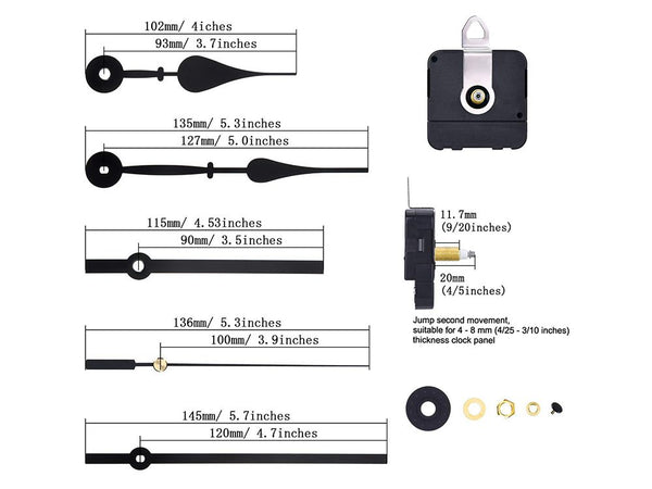 Quartz Wall Clock Repair Kit