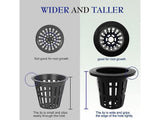 40pcs Garden Net Cups, Hydroponics Net Pots Garden Slotted Mesh Net Cups