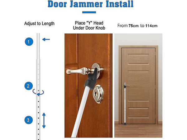 Adjustable Door Security Bar - Door Stopper