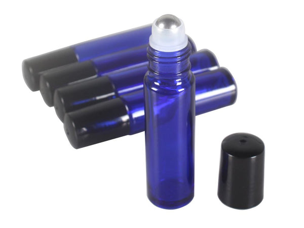 Glass Roller Bottles 10ml x 5