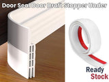 White Door Seal Strip Silicone Door Draft Stopper 100cm
