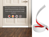 White Door Seal Strip Silicone Door Draft Stopper 100cm