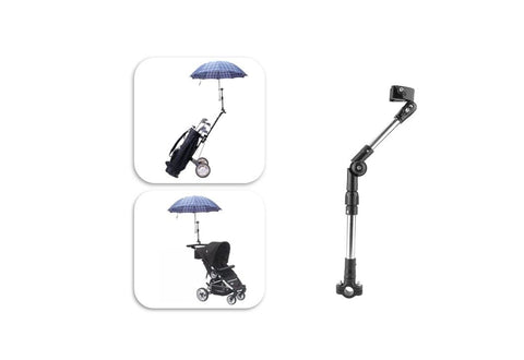 Adjustable Umbrella Holder Clamp Golf Trolley Stroller Bicycle Cart